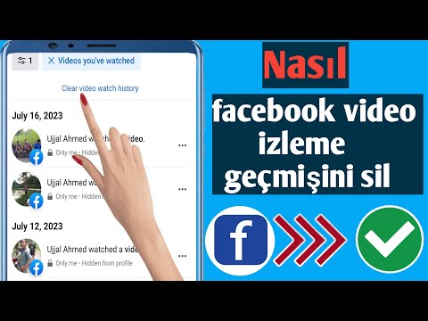 Facebook Video İzleme Geçmişi Nasıl Silinir 2023 |  Facebook Video İzleme Geçmişini Temizle