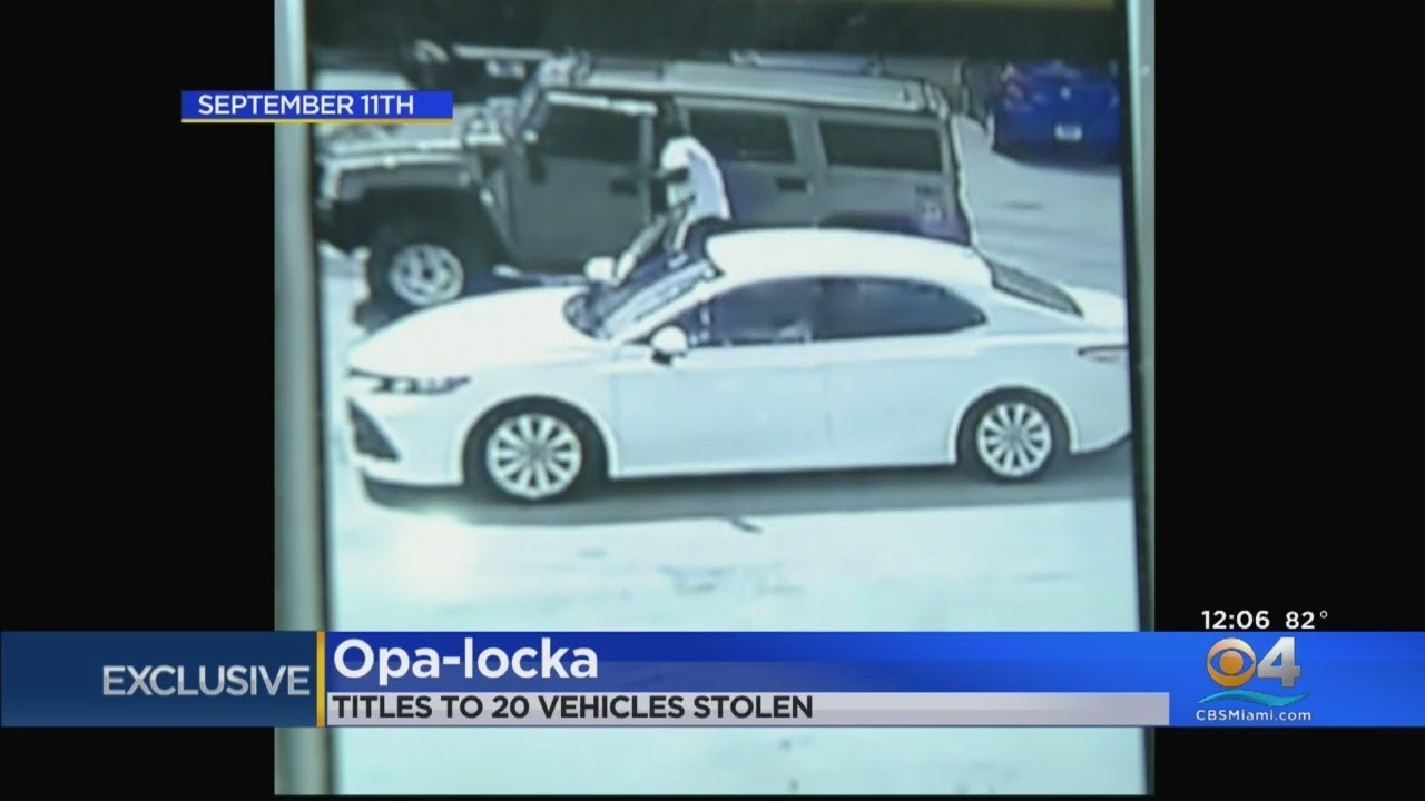 CBS4 Exclusive: Thief Caught On Camera Stealing Auto Titles - YouTube