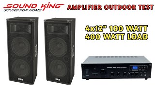 Sound King Amplifier Outdoor Sound Test Sound King Sk 25000 Outdoor Sound Test Sk 25000