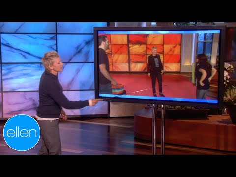 Ellen survives an audience assault (season 7 on "ellen")