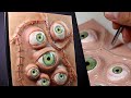 SO REALISTIC! Sculpting a Fleshy Sketchbook Cover + Eye Tutorial - Polymer Clay | Ace of Clay