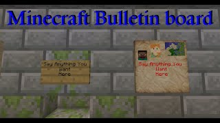 Minecraft Bulletin Board