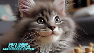 'Meet Emma: 100% European Maine Coon Kitten Available for Adoption! 🐾😺' #cat #mainecoon #catfacts by European Maine Coon Kittens by MasterCoons Cattery 231 views 1 month ago 3 minutes, 31 seconds