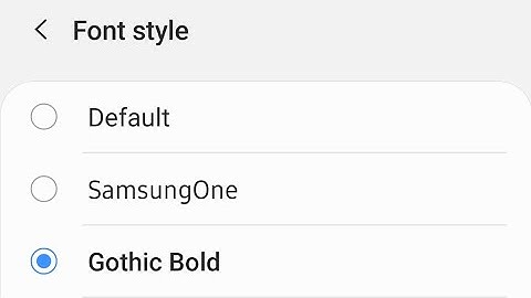 how to change font style in samsung f41