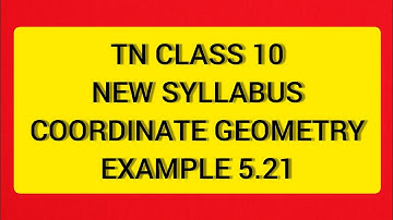 TN Samacheer 10 Maths New Syllabus Coordinate Geometry Example 5.21