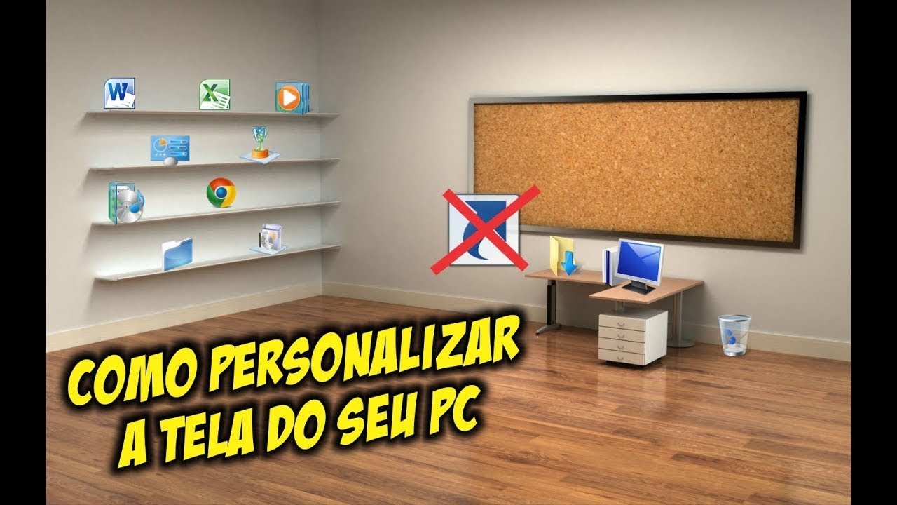 COMO MUDAR A IMAGEM DE FUNDO DO SEU COMPUTADOR - YouTube