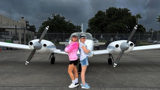 Twin Engine Plane | Thunderstorms | Terrified Mom