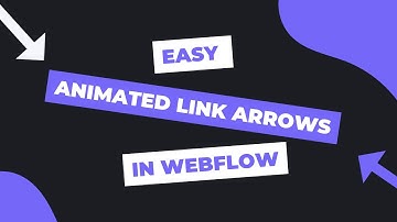 Easy Animated Links Arrows in Webflow | Webflow Tutorial
