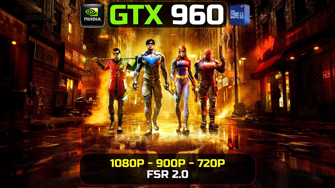 Gotham Knights - GTX 1060 3GB GDDR5  1080p Very Alta Bat-Qualidade 