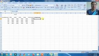 CBSE CA(Computer Application) Class-8 Practical-3 Based on Absolute Referencing
