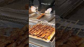 Grilled duck skewers - Korean Myeongdong street food #streetfood #duckmeat #yummy #food #foodie