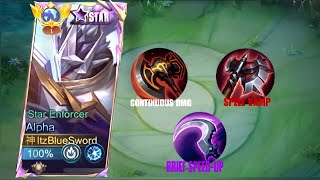 ALPHA BEST BUILD 2024 EXP LANE (unlimited spell vamp) ~ Mobile Legends