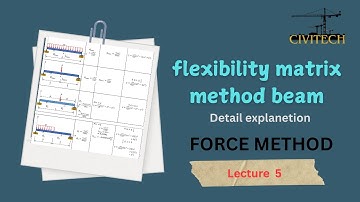 Problem 4  Develop Flexibility Matrix | Force Method | Flexibility Method | [ Continues Beam ]