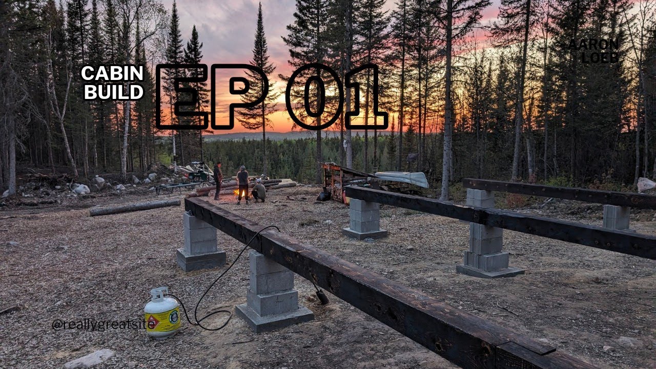 OFF GRID CABIN BUILD | Ep 01 | Foundation Build | INFINITY EDGE DECK ...