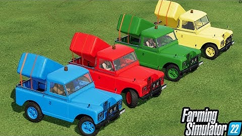 PICKUP TRUCK OF COLORS ! TRANSPORTING COLORED BALES WITH THE SANTANA88 PICKUP ! Farming Simulator 22