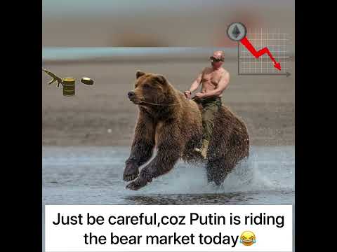Traders be like —Putin riding on bear 😂😂🤣 #short #crypto #investors #traders #market #mrbeast