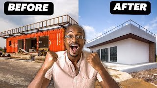 HE TURNED SHIPPING CONTAINERS INTO A TERRACE BUNGALOW | FULL BUILD | TIMELAPSE