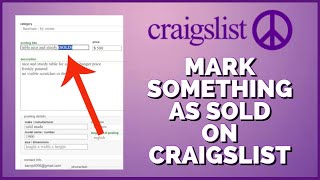 How to Mark Something as Sold on Craigslist 2023?