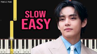 BTS - Come Over | SLOW EASY Piano Tutorial by Pianella Piano screenshot 3