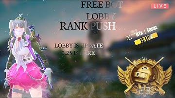 Pubg Mobile Lite Bot Lobby Live   |join team code | Season 18 rank push