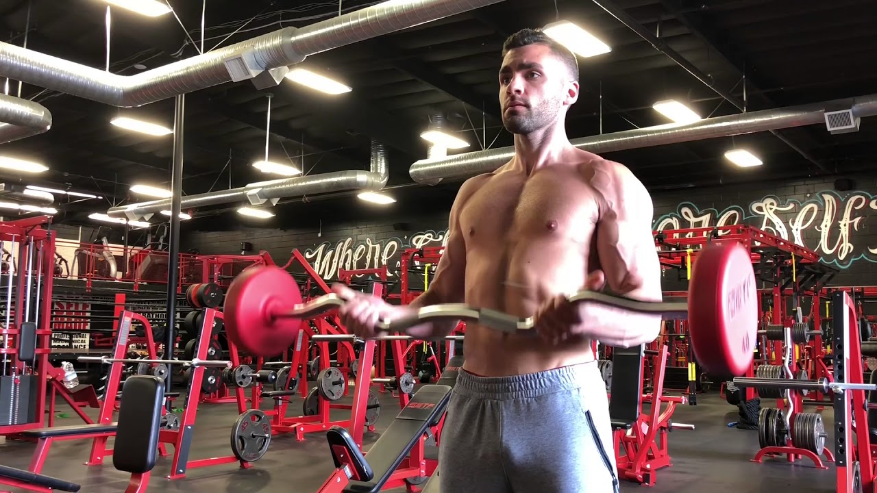 how-to-ez-bar-curl-youtube