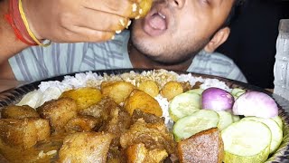 ASMR : VERY SPICY PORK RIBS CURRY  PORK CURRY  PORK MUKBANG  BIGBITES || #HUNGRYANUPAM