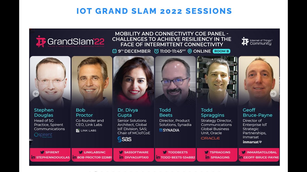 Mobility and Connectivity COE Panel IoT Grand Slam | December 2022 ...