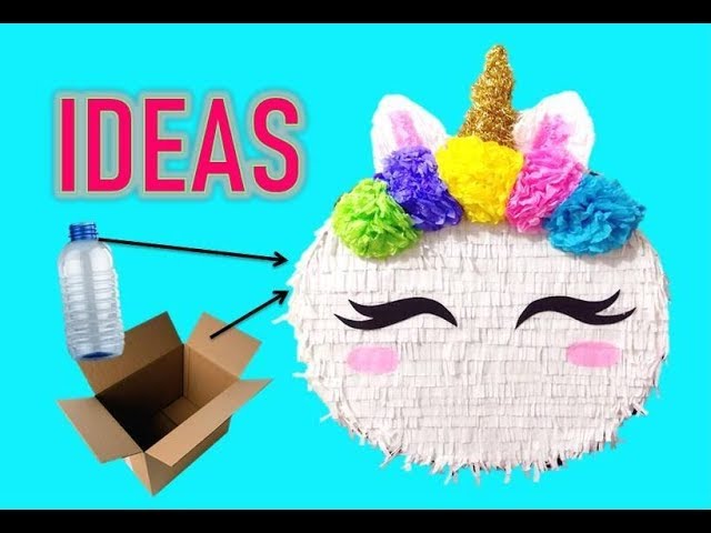 🦄 Cómo Hacer Piñata De Unicornio, Fácil y paso a paso