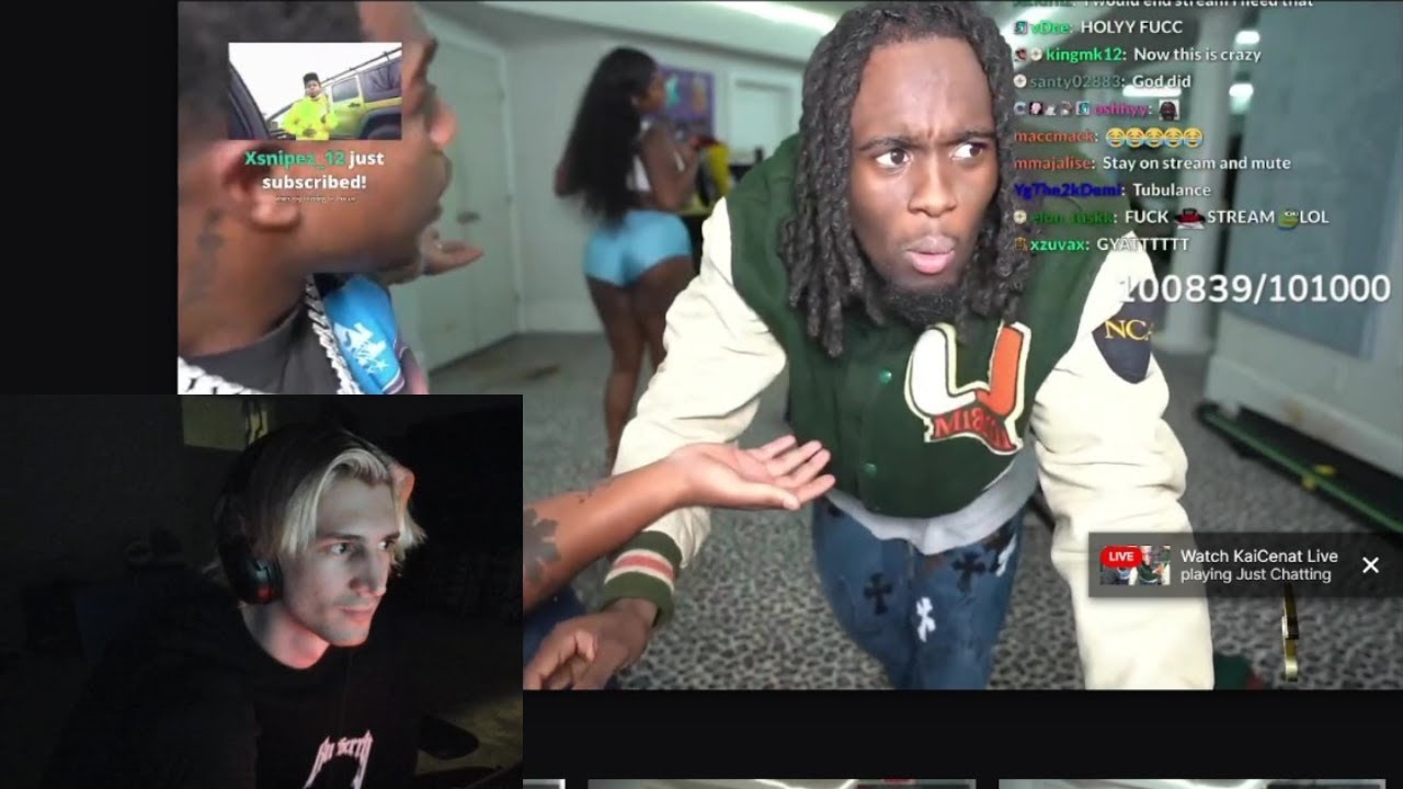 xQc reacts to Kai Cenat asking to get banned - YouTube