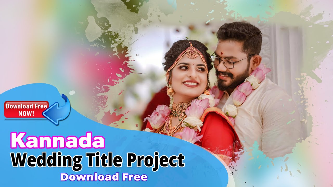 Kannada Wedding Title Project ll Kannada Title Free Download ll edius