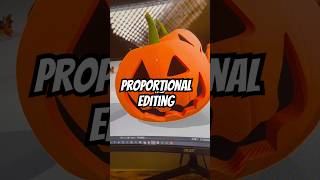 Blender Proportional Editing Tutorial #blender #pumpkin #tutorial