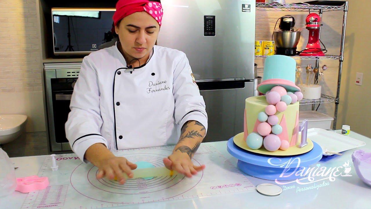 Bolo em pasta de leite ninho sem quina - Circo
