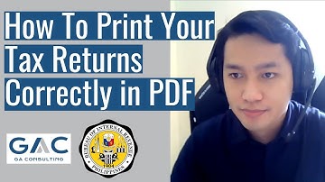 How to Print Tax Return Correctly in PDF | Online Freelancers