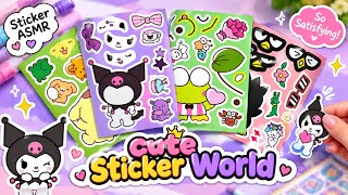 ✨ Cute Sanrio Sticker ASMR | Satisfying Sticker Collection & Decorating