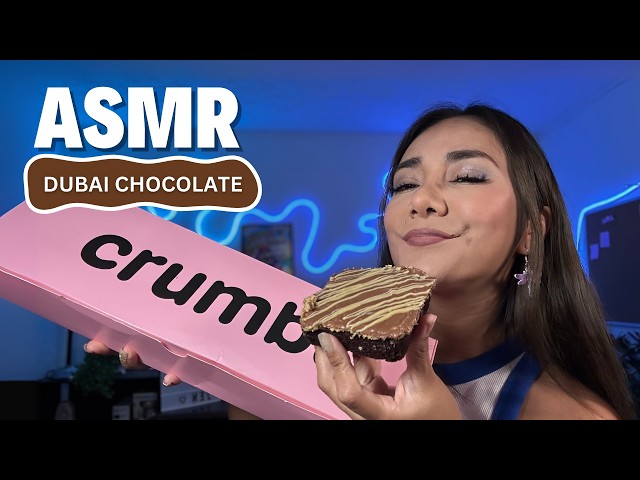ASMR Trying DUBAI Chocolate from CRUMBL COOKIES