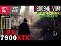 Resident Evil 4 (2023) Ray Tracing ON &amp; OFF | RX 7900 XTX | 5800X3D | 4K 1440p 1080p | Max Settings