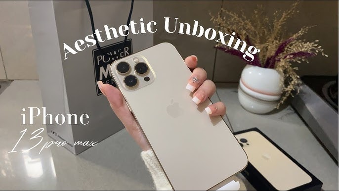 iPhone 13 Pro Max (Gold) Unboxing #aesthetic #technology #apple #casei