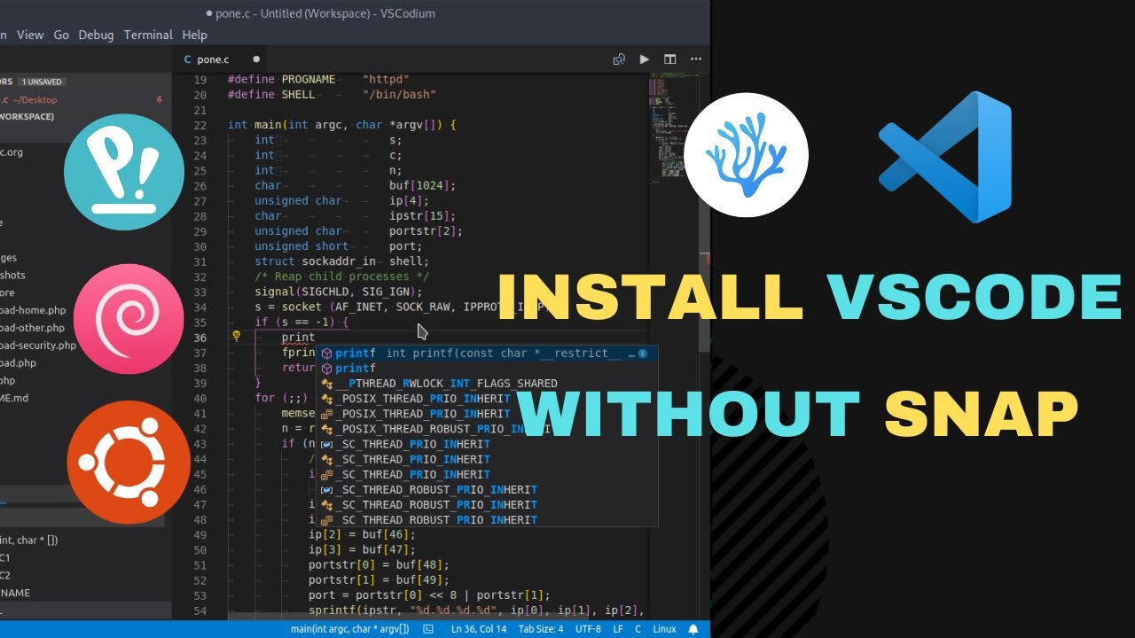 Install VSCode / VSCodium Without Snap On Ubuntu, Debian Based Linux ...