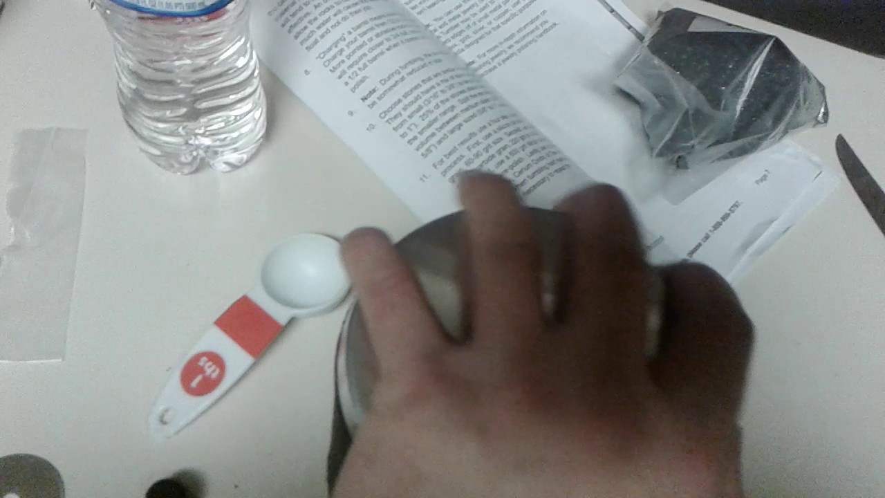 Harbor freight rock tumbler pt2 YouTube