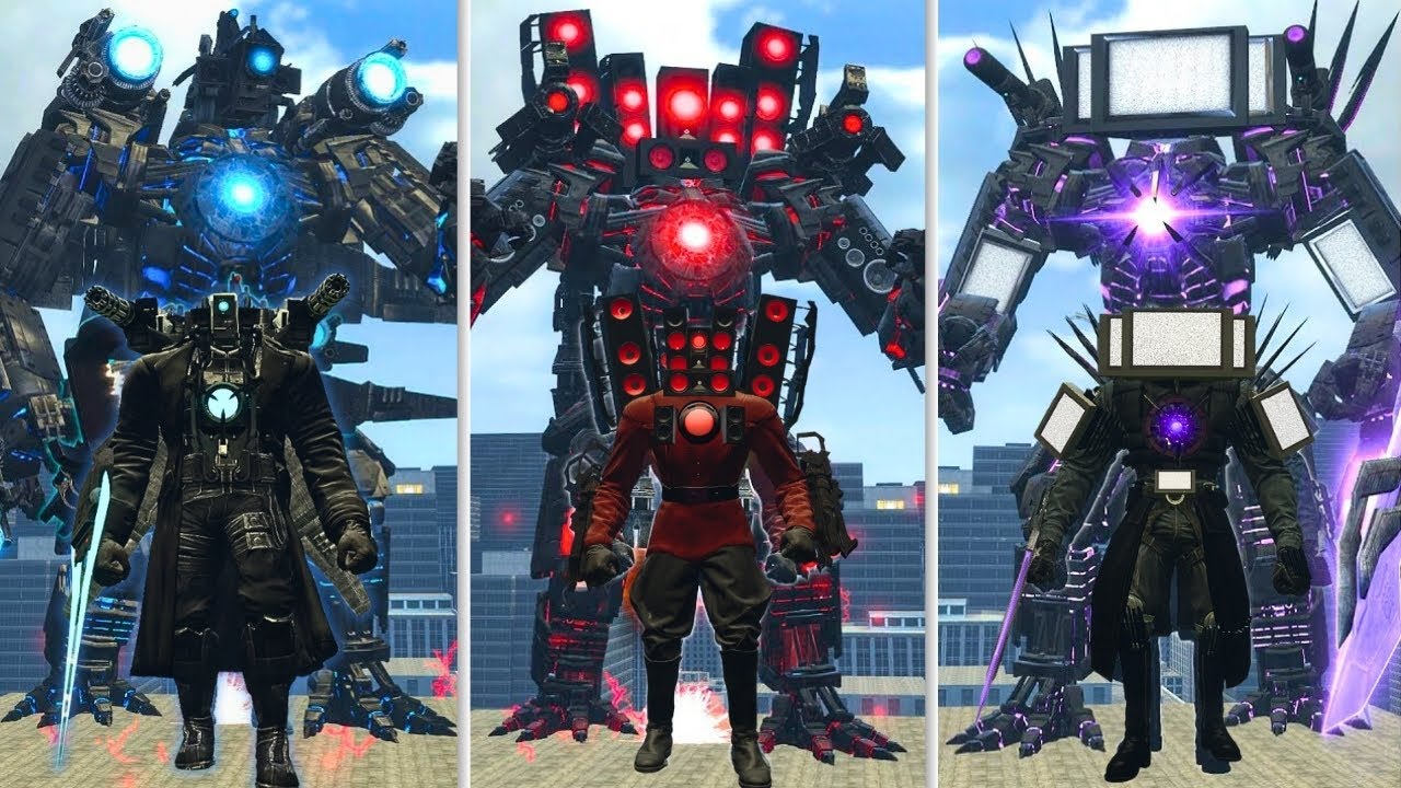 EVOLUTION OF MECHA ASTRO TITAN CAMERAMAN, TV MAN & SPEAKERMAN – SKIBIDI TOILET WAR IN GARRY'S MOD!