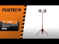 Fuxtec  projecteur de chantier sur batterie  ed40  en action