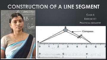 6TH STD MATHS PRACTICAL GEOMETRY | CONSTRUCTION OF LINE SEGMENT | SLN MATRICULATION SCHOOL