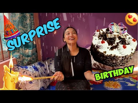 Surprise 😮 || Rajni Ko Birthday Yasto Vayo😍||