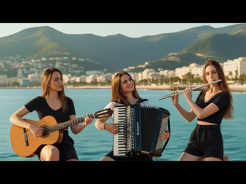 Cinematic Flamenco Fusion | Guitar, Accordion & Flute – Calm Seaside Ambience