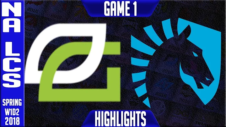 OPT vs TL Highlights | NA LCS Spring 2018 S8 W1D2 | OpTic Gaming vs Team Liquid Highlights