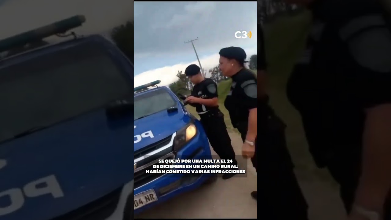 Grabó un video para "escrachar" a dos uniformados pero se conocieron los motivos de la infracción