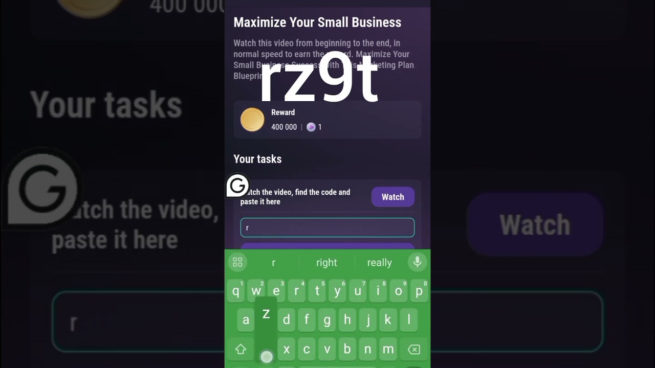 Maximize Your Small Business Success with This Marketing Plan Blueprint. Tapswap video code