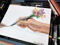 Creation realistic drawing using prismacolor  timelapse