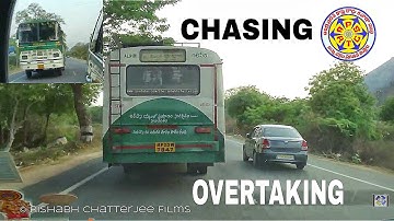 Chasing APSRTC Pallevelugu Bus and Overtaking