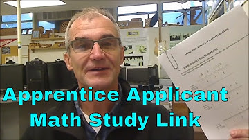 Apprentice Applicant Math Study Guide with Link to Practice Test